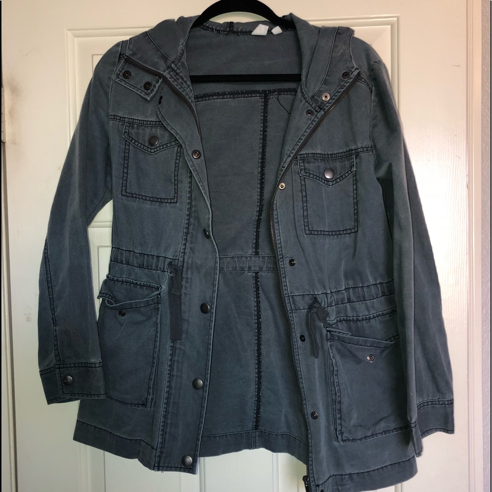 BP Washed Blue Hooded Jacket